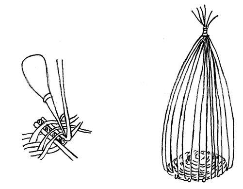 Loimien piikittäminen, mallikuva (piirros)